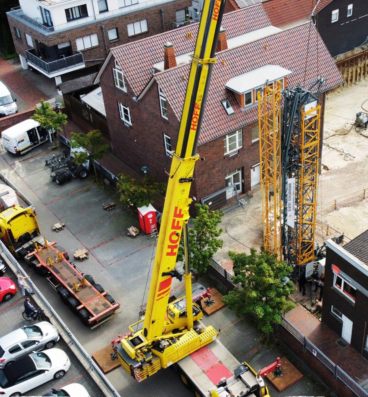 Der Kran in der Marktstraße in Lohne steht Image 3