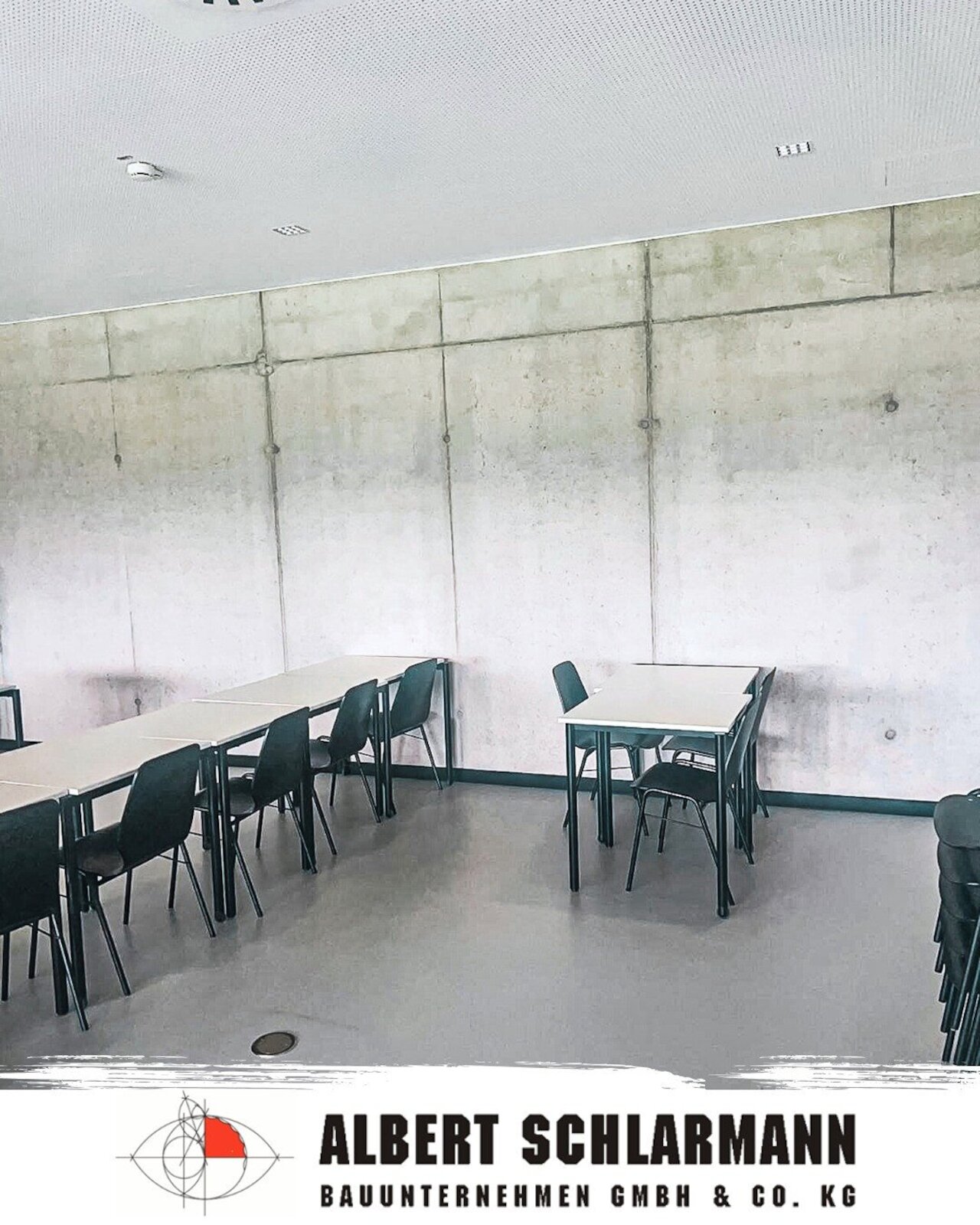 Sichtbetonwände in der neuen Sporthalle der Uni Vechta. Image 3